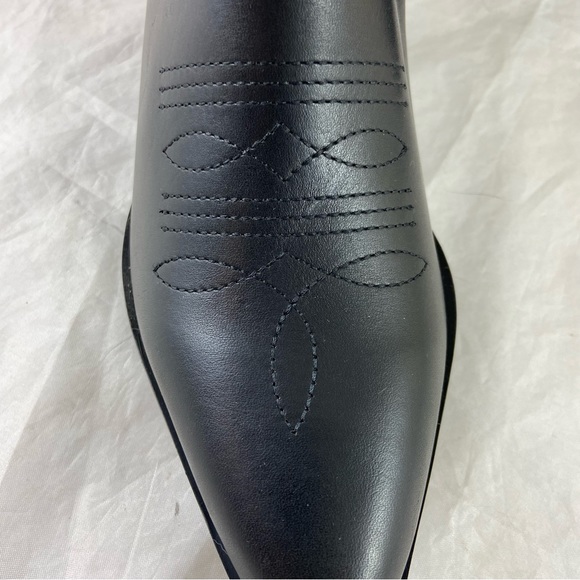 Steve Madden Ladies Black Leather Western Boots Size 10 Style # 20LB03S1 NWT - Picture 8 of 16